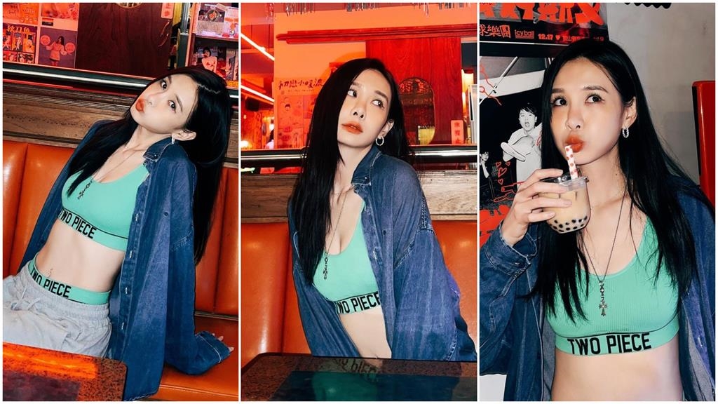 安心亞喝珍奶外套炸開!緊身bra勒出「膨脹妙蛙種子」萬網猛灌水:比麻辣鍋辣