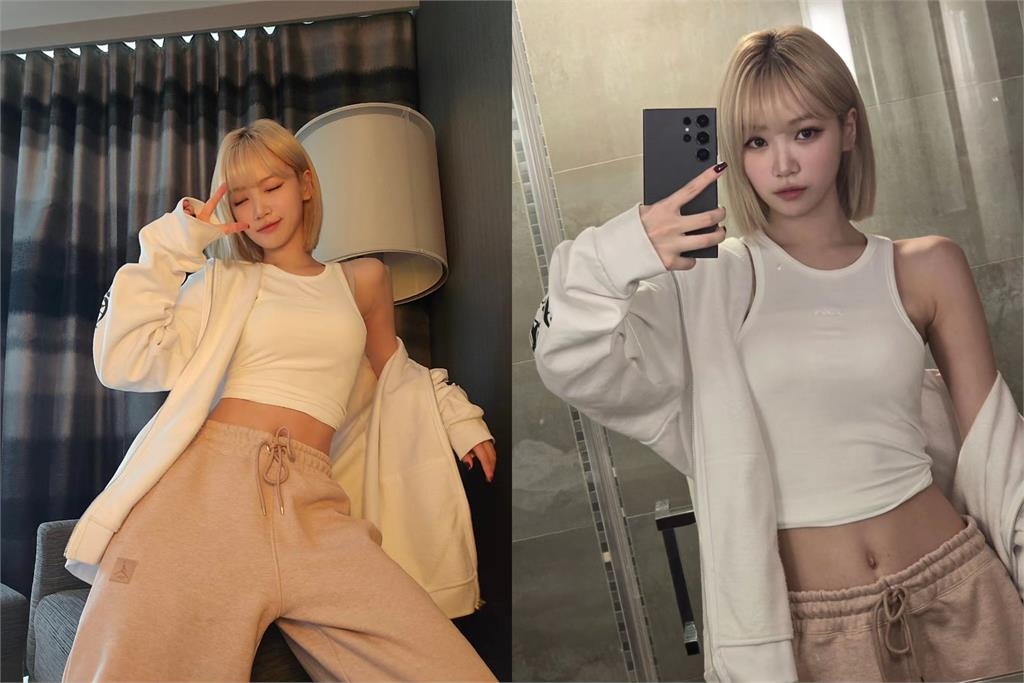 LE SSERAFIM采源剪回短髮了!親曬「躺床照」吸85萬人朝聖:神顏回歸