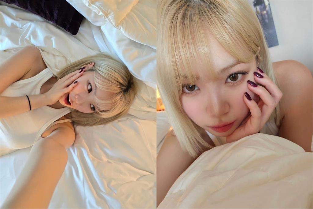 LE SSERAFIM采源剪回短髮了!親曬「躺床照」吸85萬人朝聖:神顏回歸