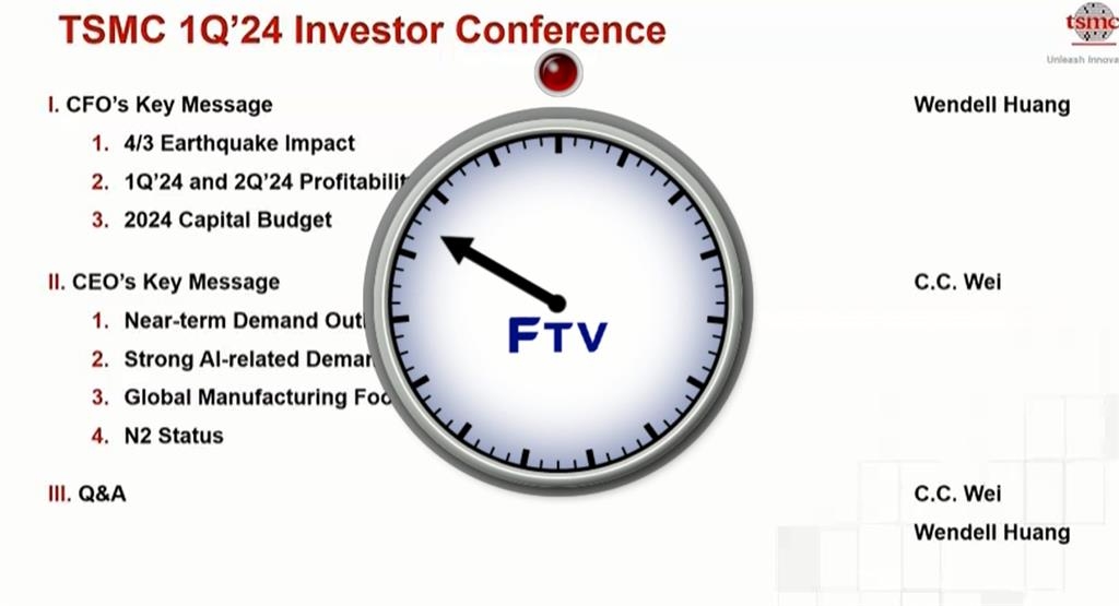 護國神山台積電首季成績備受矚目! 線上法說會一度中斷17分鐘
