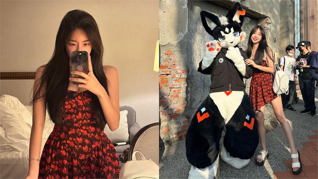 安芝儇愛上台灣!激短洋裝「大秀100公分美腿」甜喊:我是高雄人