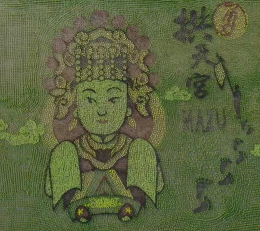 苗栗苑裡稻田彩繪再進化 「天后駕稻」喜迎三媽會