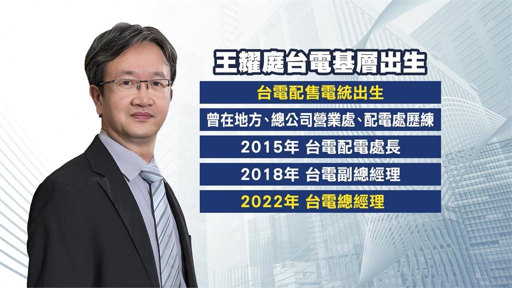 4部機組跳電、12元買電惹民怨 傳台電總經理王耀庭辭職負責