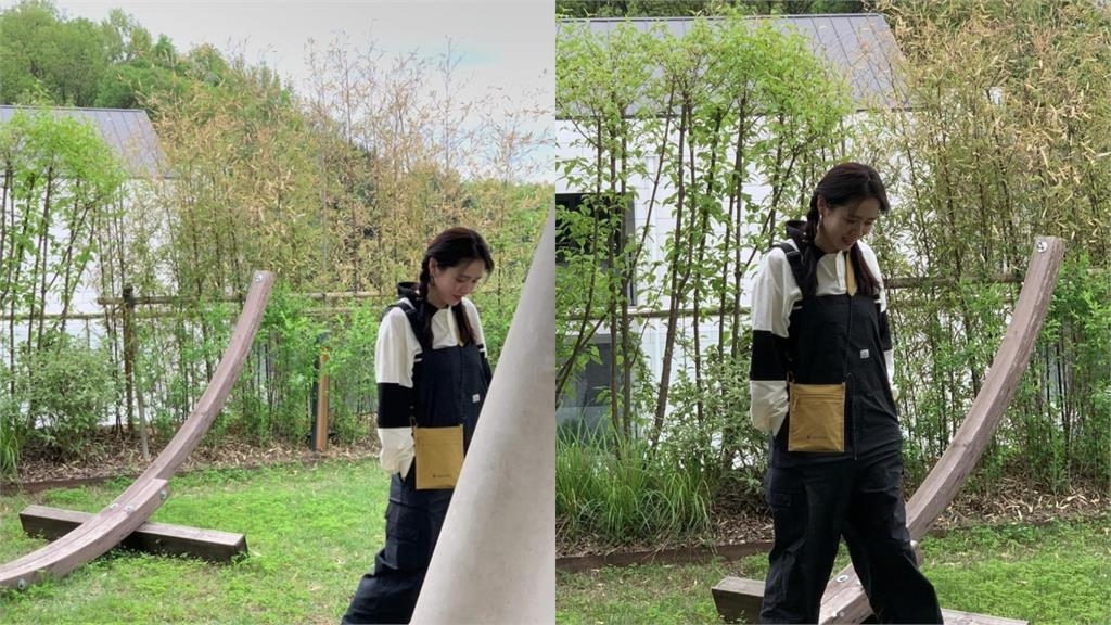 麻花辮妹子「蹲地拔草」竟是孫藝真!素顏真面目流出…網驚:客串淚之女王?