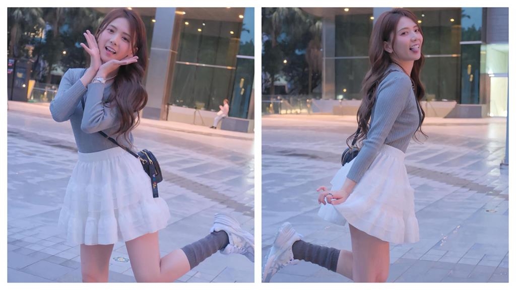 一代宅男女神偷撩「純欲澎澎裙」仙氣狂飄!解婕翎「夢幻側身」辣暈網