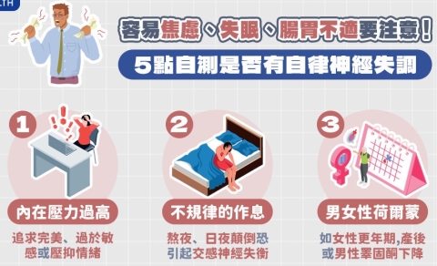容易焦慮、失眠是「自律神經失調」徵兆? 醫教3招自救:不只冥想打坐有用