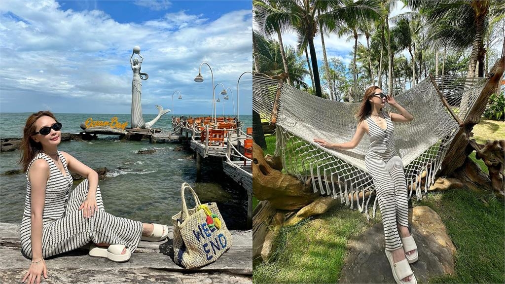 富國島辣妹「轉側身轟炸泳池」竟是賴薇如!整身濕透嬌喊「喜歡」迷暈網