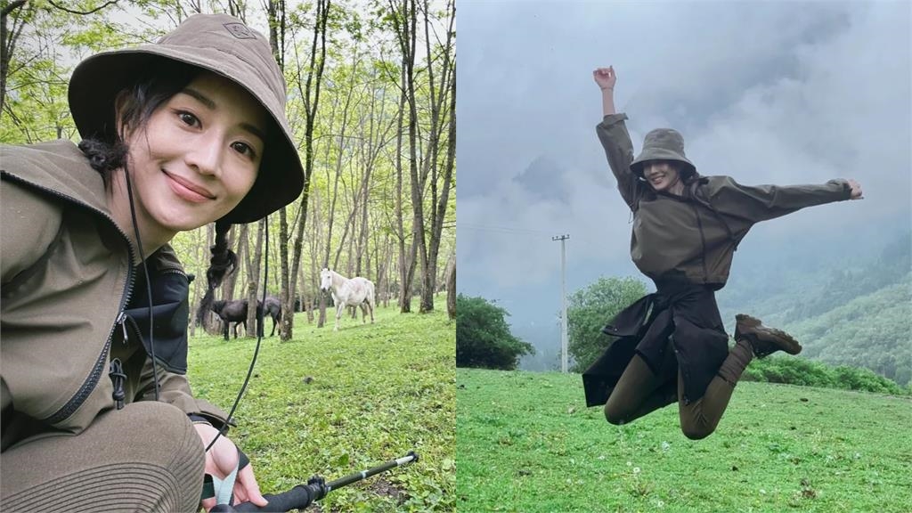 張鈞甯現身九寨溝「鬆弛自拍」忘開濾鏡！41歲「素顏紋路」震撼粉：美女去哪了？