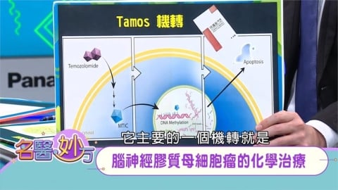 腦神經母細胞瘤手術後「第一期化療」與「放療」共同進行 第二期化療每月5天6次循環