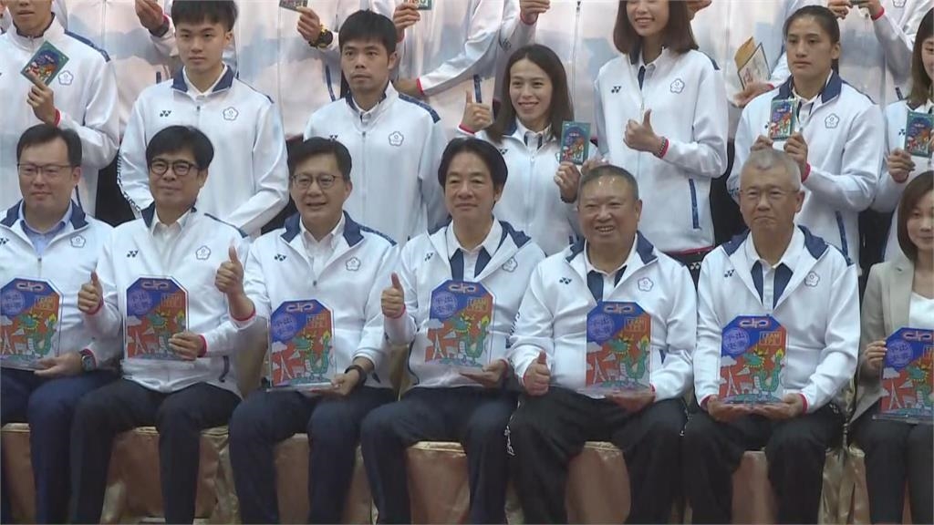 快新聞/授旗奧運代表團 賴清德親送「這禮物」:將一路同行陪選手征戰