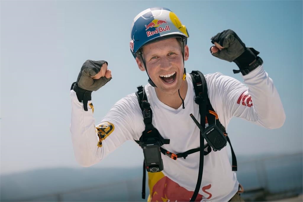 挑戰史上最長高空走繩 愛沙尼亞好手「終點前失足」紀錄不算