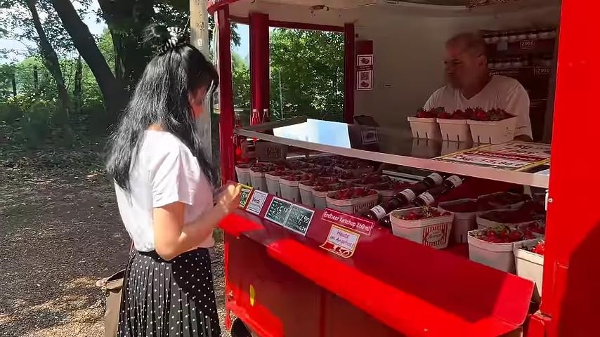 太羨慕!台灣人妻體驗德國草莓園 狂讚:人和自然有和諧的關係