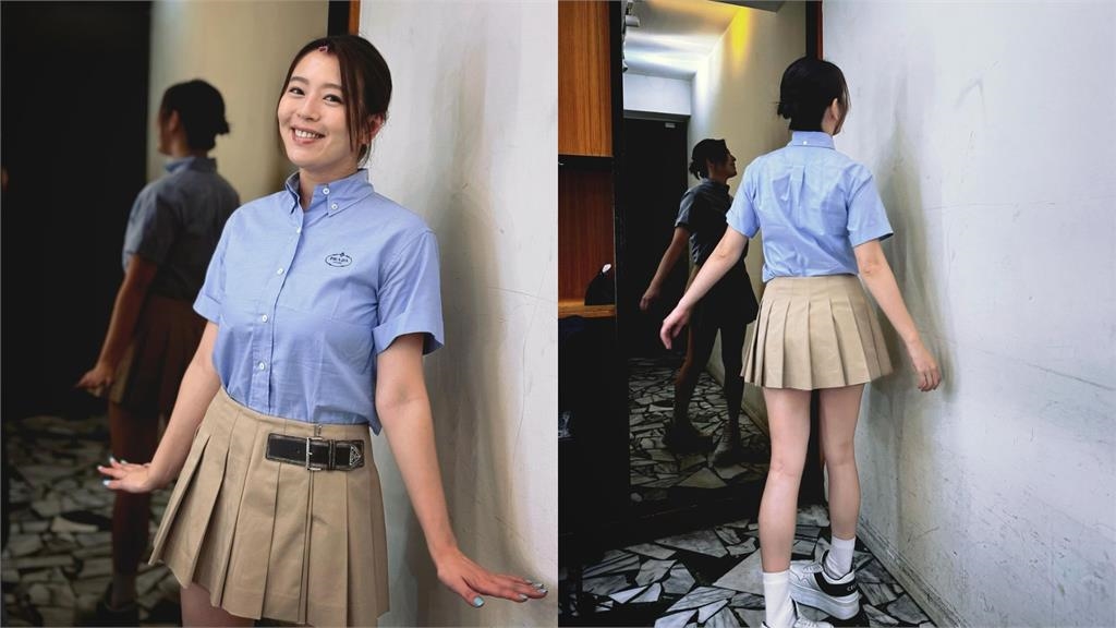 劉品言「塞進JK制服」襯衫大變形!鏡子出賣「無修真面目」網嚇:變了