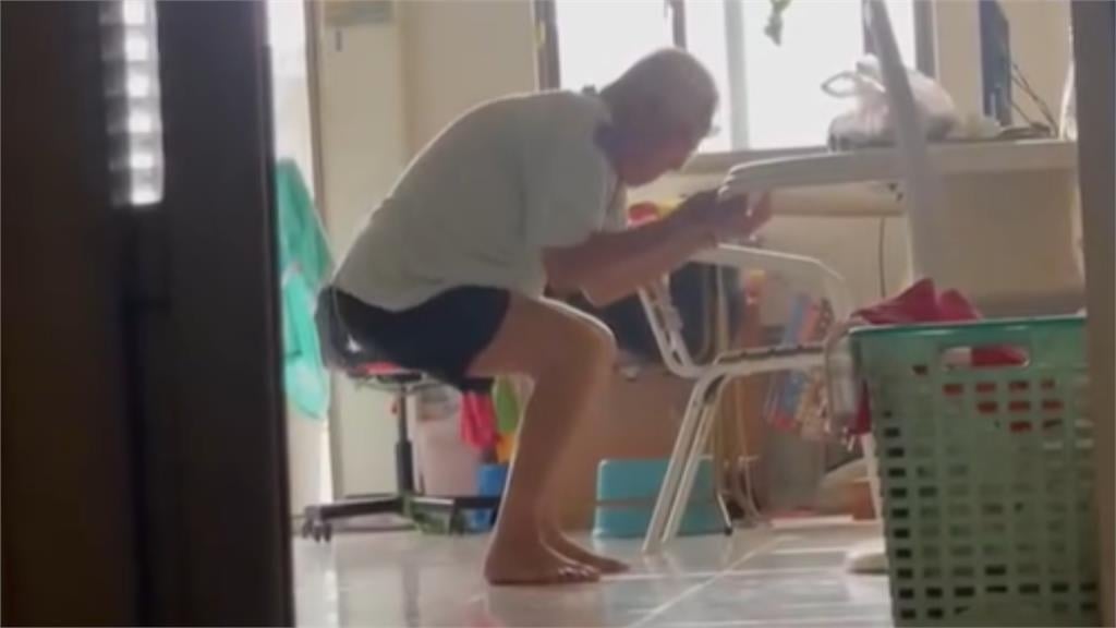 98歲外公颱風來襲竟在家「做極限運動」！蔡允潔曝驚人畫面…網看傻：太強了