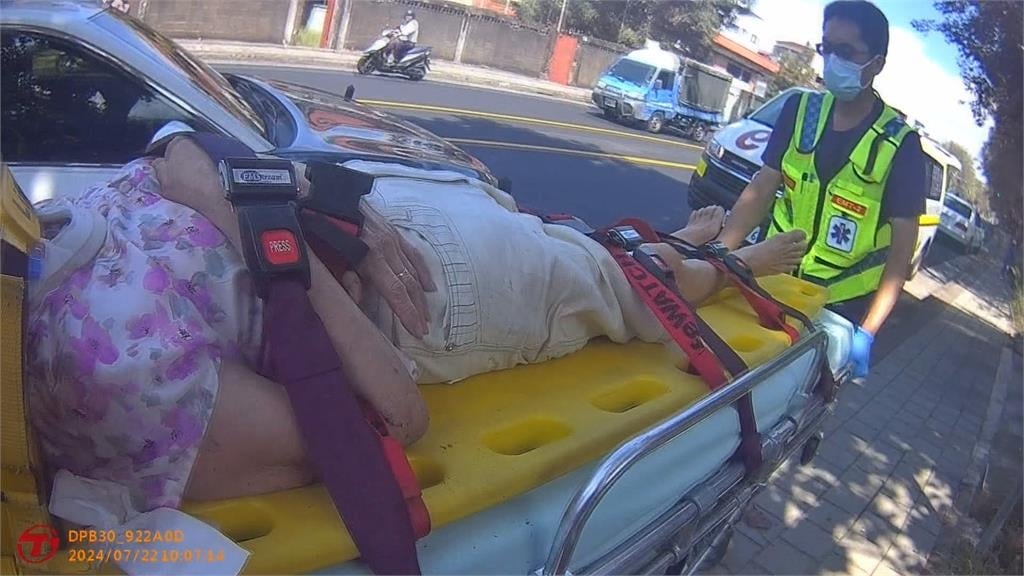 南投老婦疑熱衰竭倒臥路旁　醫院院長路過挺身救人
