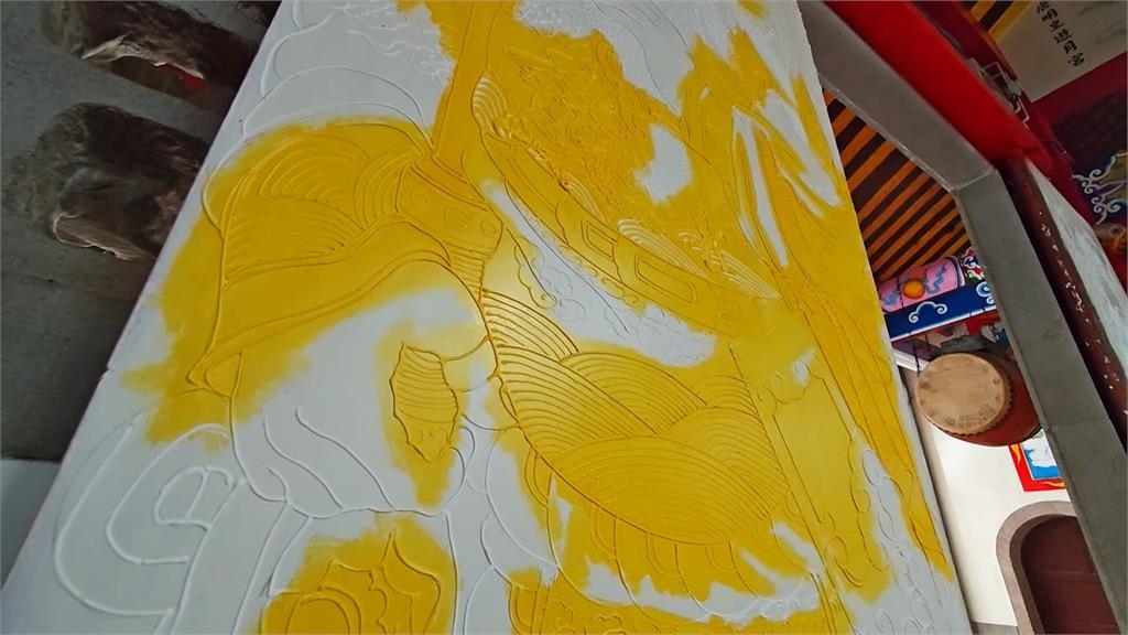 桃園龍潭三元宮改頭換面！　立體彩繪呈現「時尚的廟」