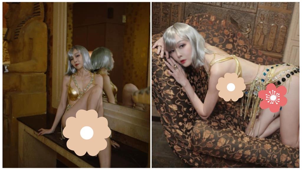 埃及艷后「上下全淨空」竟是美魔女星媽!失速跪地「58歲真實體態」全現形