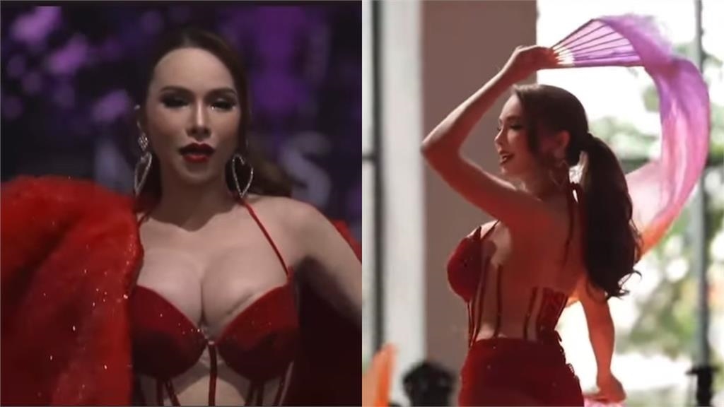 影/台灣之光!小A辣扛「60KG梅花禮服」赴泰選美…超猛熱舞主持人讚爆