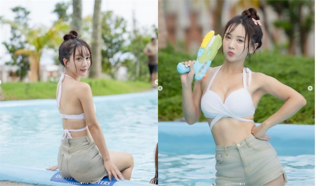 雙十節雙倍快樂…全糖女神泳池解封「超大杯珍奶」賀國慶!網暈爛:全是誠意