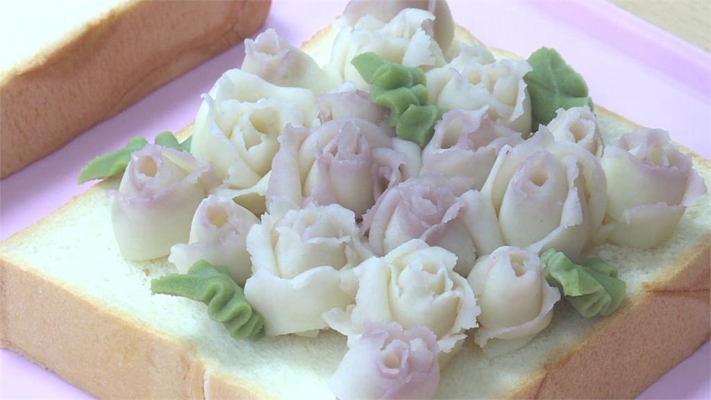 裱花吐司現「玫瑰嬌美」 蕭美琴驚艷大讚:可招待外賓