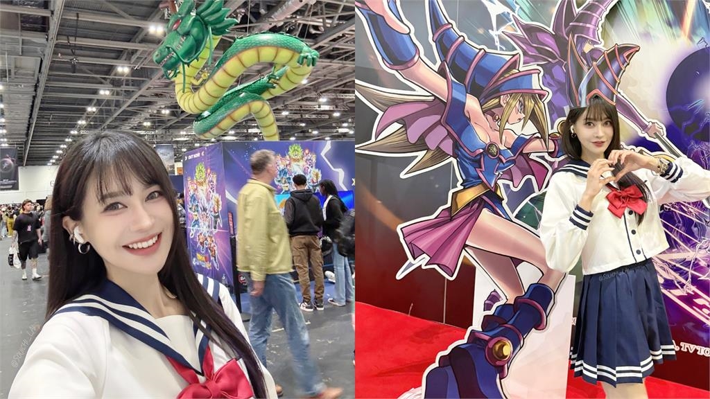 英國「超正JK制服妹」竟是賴品妤！絕頂比例全現形…網愛慘：讀哪間？