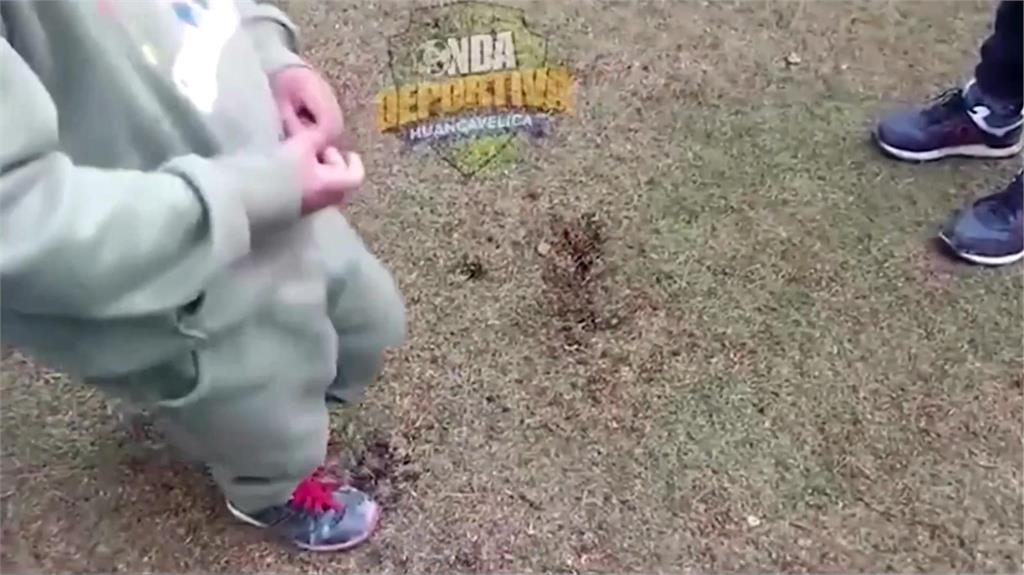 足球(影)／秘魯足球賽發生駭人聽聞意外　一位球員竟然在球場被雷神劈死