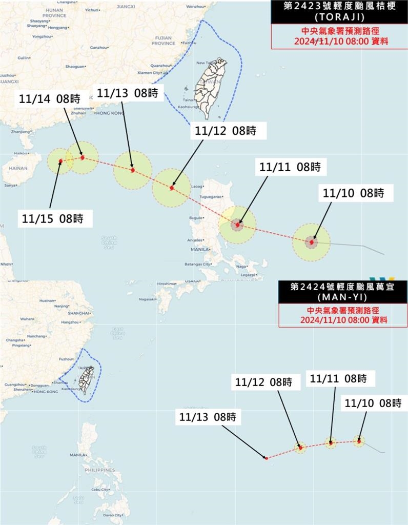 絕不是烏薩奇!天兔恐「對台造成威脅」專家警告:24小時有望4颱並立