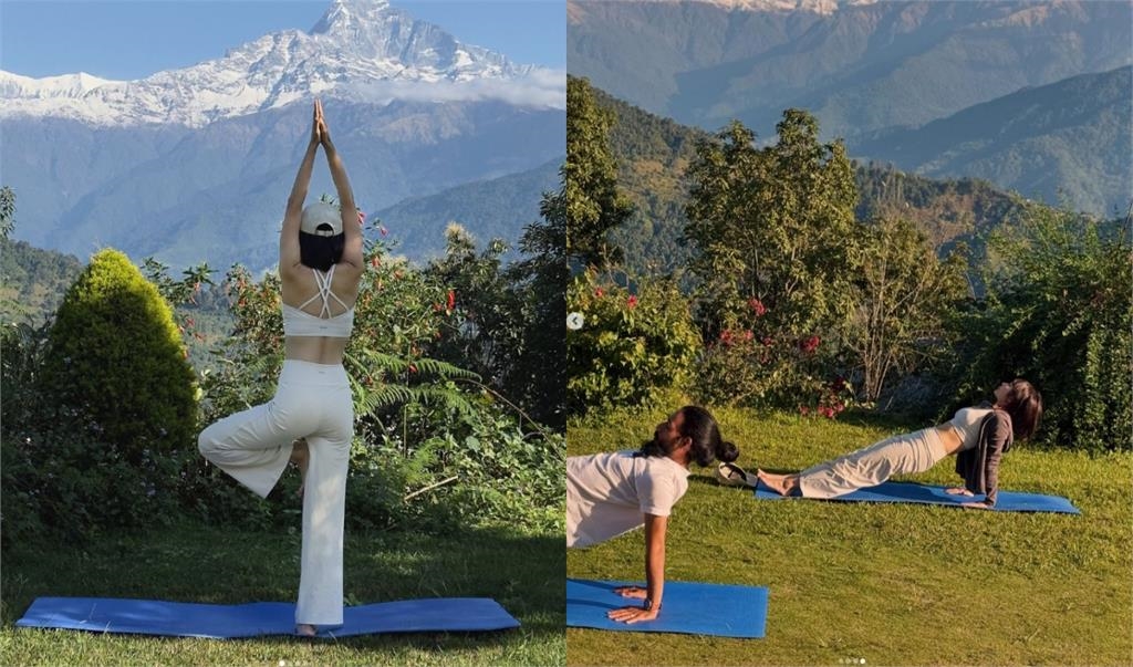 愛莉莎莎「瑜伽衣縮水」炸出SSR曲線!身材大進化「世界最高山脈」網震撼