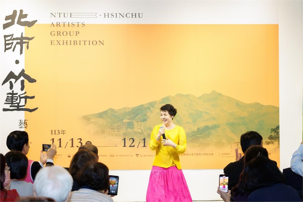 竹塹藝術展登場 北師17位校友聯袂展出 邀聲樂家簡文秀獻唱