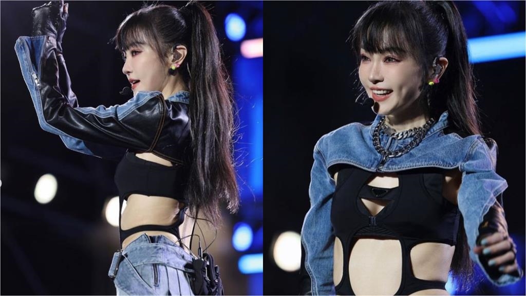 謝金燕上衣全破光「後台視角」流出!49歲不科學體態大穿幫網嗨:太扯了