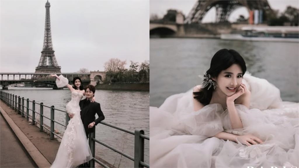 塞納河畔「薄紗馬甲妹」竟是阿沁嫩妻！一家四口「離開台灣」真相曝