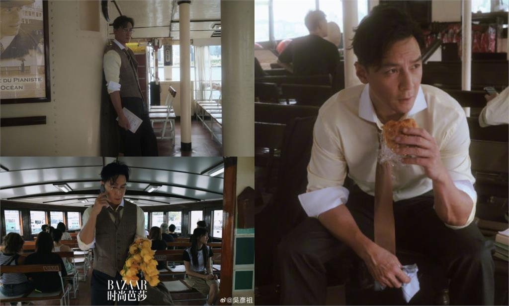 西裝大叔「搭船脫剩吊嘎」竟是50歲吳彥祖!昔遭酸「發福崩壞」現況狂打臉