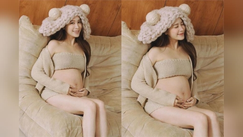 歐陽妮妮挺9個月「超大孕肚」竟沒人發現！超顯瘦穿搭全網大讚：超美