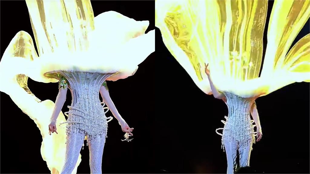 張韶涵中國開唱「薄紗戰袍」整片起飛!震撼畫面流出網驚:巨型水龍捲