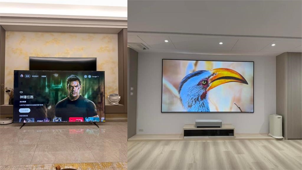 100吋「巨屏卡電梯」超震撼…霸氣畫面全曝網一片倒:鄰居懂生活