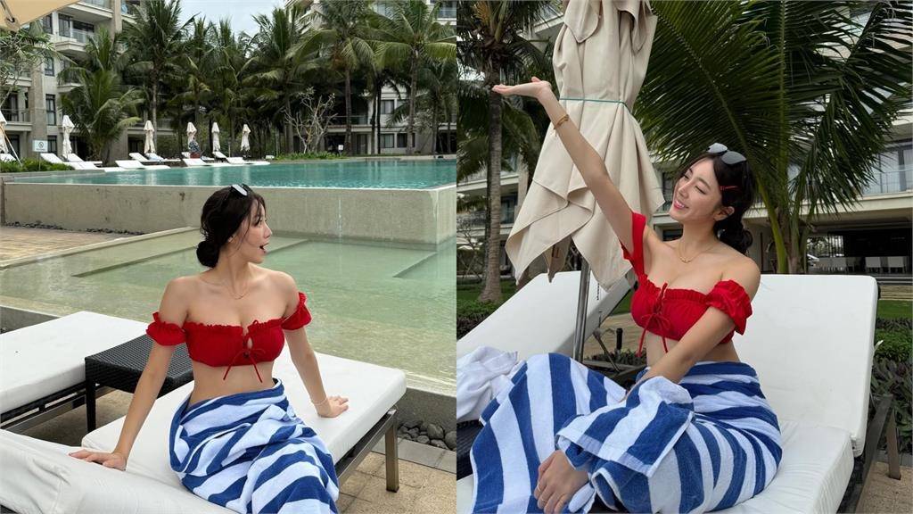 被嫌泳衣像塑膠袋!安芝儇「深V比基尼大反擊」3.6萬粉投降:贏了