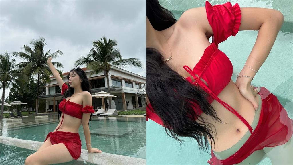 被嫌泳衣像塑膠袋!安芝儇「深V比基尼大反擊」3.6萬粉投降:贏了