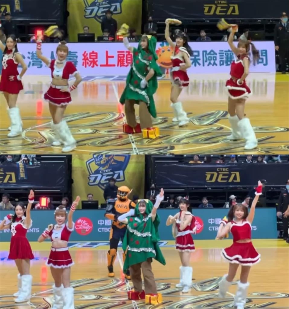 短今籃球場「豪邁騎麋鹿」硬闖看台!熱舞觀眾席「男球迷傻眼模樣」全被拍