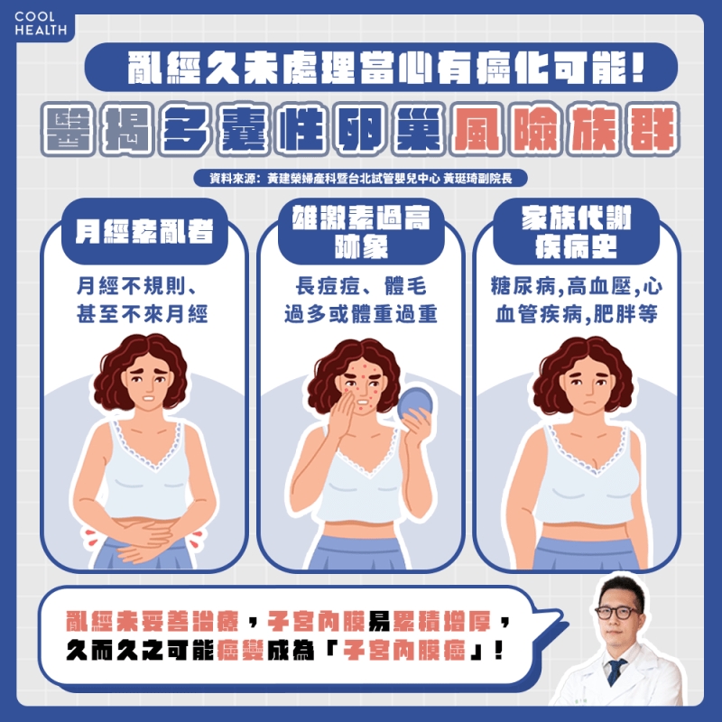 多囊性卵巢的發生原因? 哪些女性可能是風險族群?