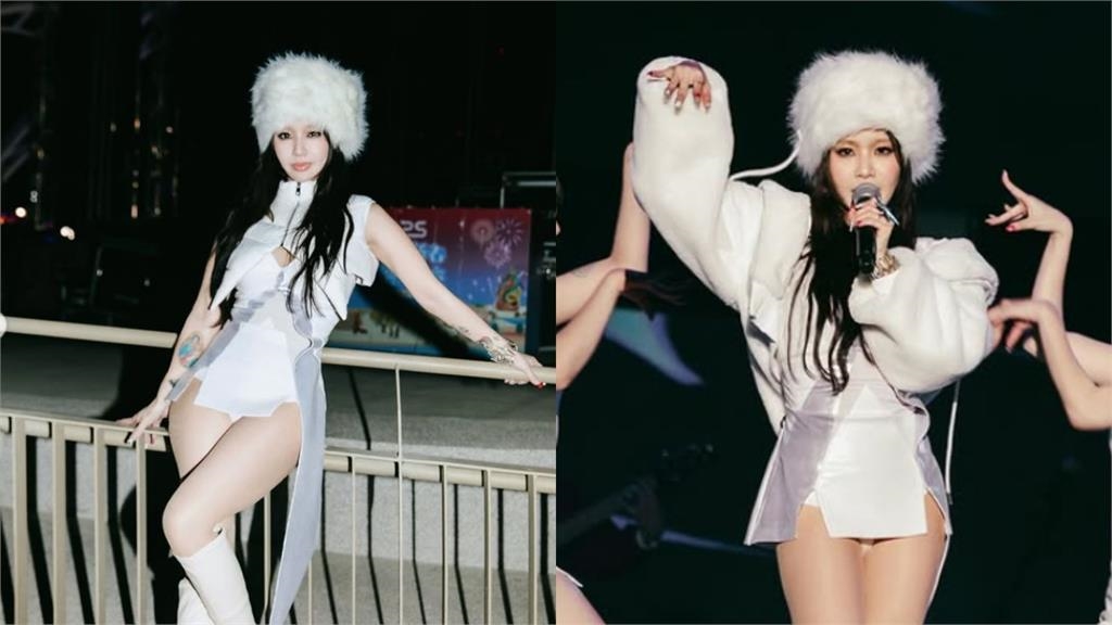 跨年夜陳芳語耍辣「穿白色戰袍」！藏不住「飽滿曲線」辣翻全網喊救命