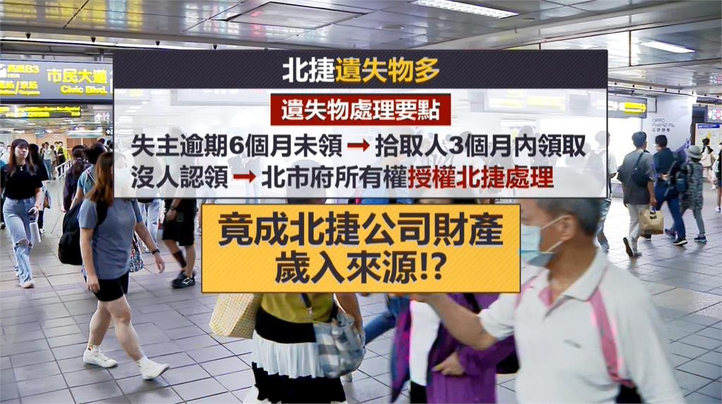 北捷年遺失物逾700萬元 議員:不該是北捷財產