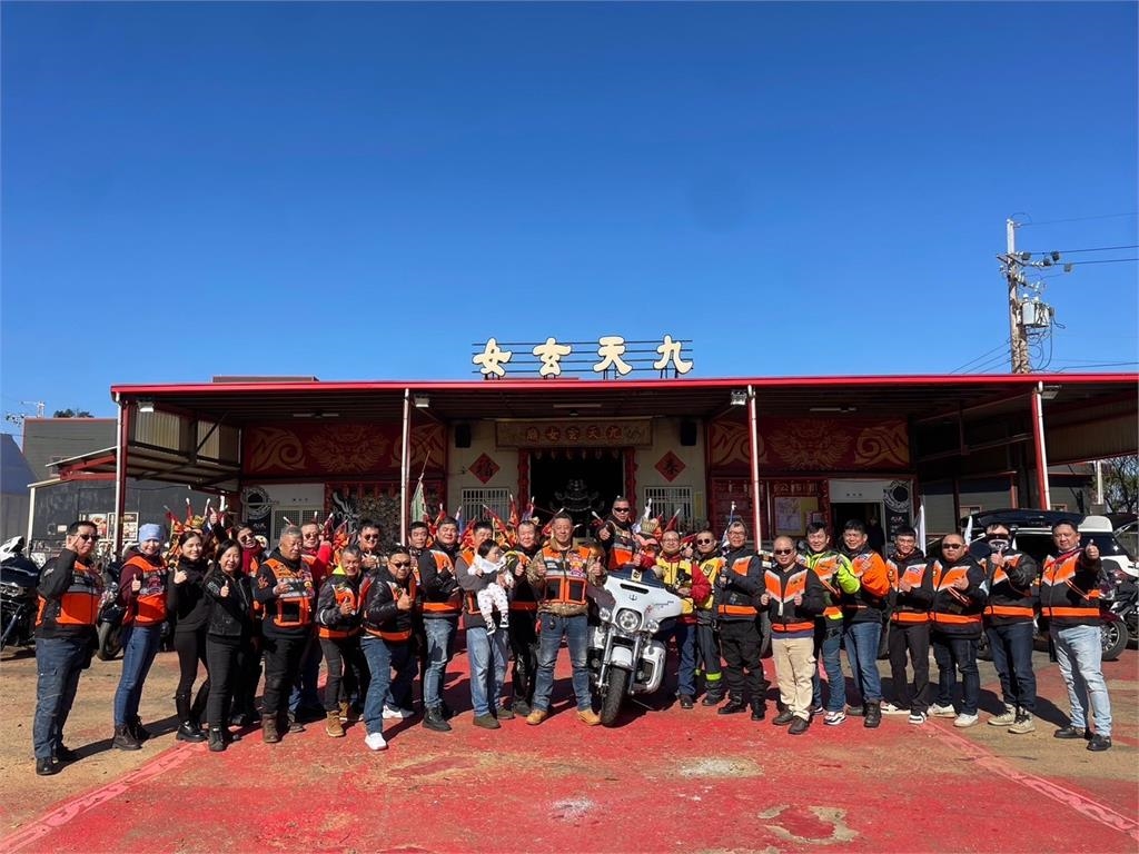 「三太子出巡環島祈福令」　九天哈雷車隊巡迴全台9間宮廟