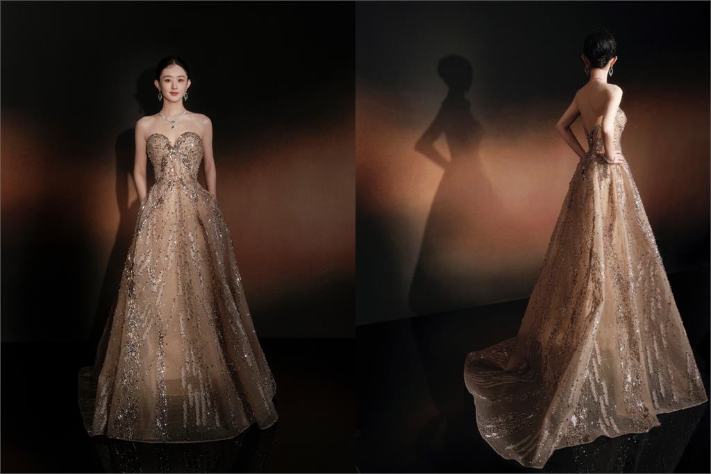 趙麗穎瘦到認不出「解鎖深V峽谷」透膚禮服險走光！網嚇歪：美神降臨