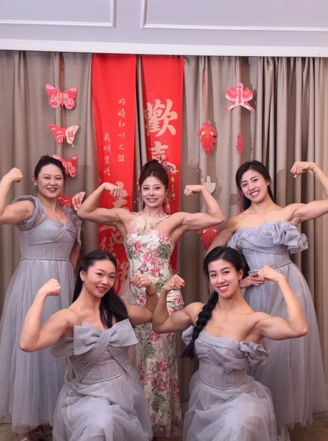 綜合/超巨伴娘團!世界女子健身冠軍結婚幹大事 穿禮服秀肌肉「新郎不敢造次」|四季線上4gTV