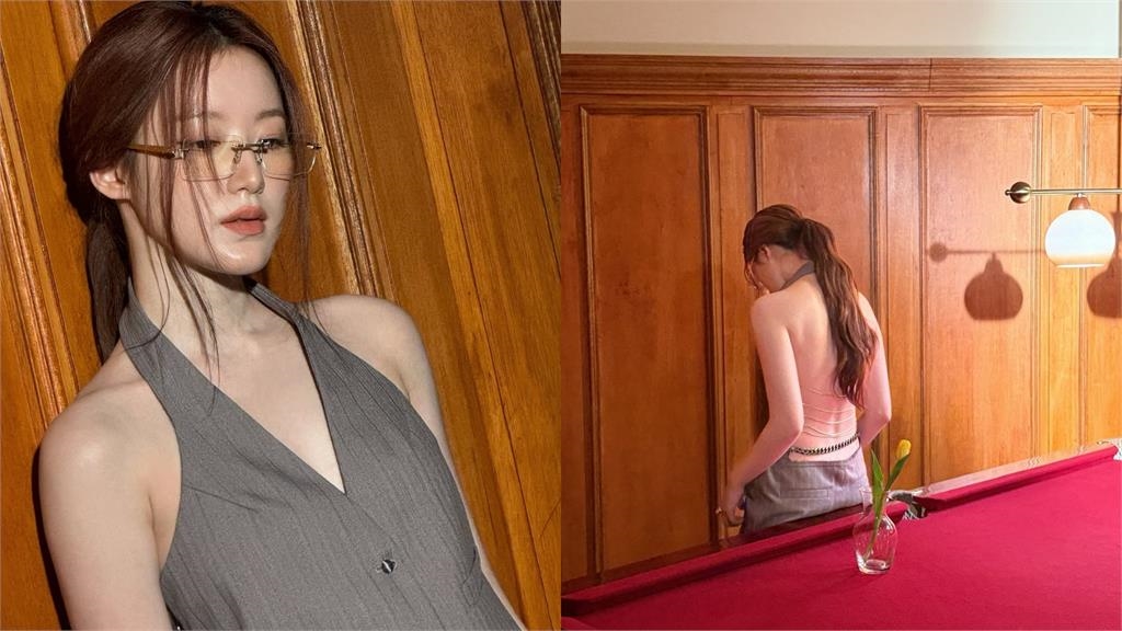 舒華拍畫報「1條線硬撐」超涼!一轉身「鏤空全沒遮」網急壞:沒穿嗎