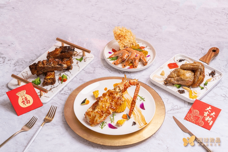 ▲許多媽媽擔心，留在月子中心無法感受到年味，曾琦媛以環球敦品為例，在除夕當天月子餐也會應景準備年菜佳餚，月子中心也會有相關佈置。〔圖／環球敦品提供〕