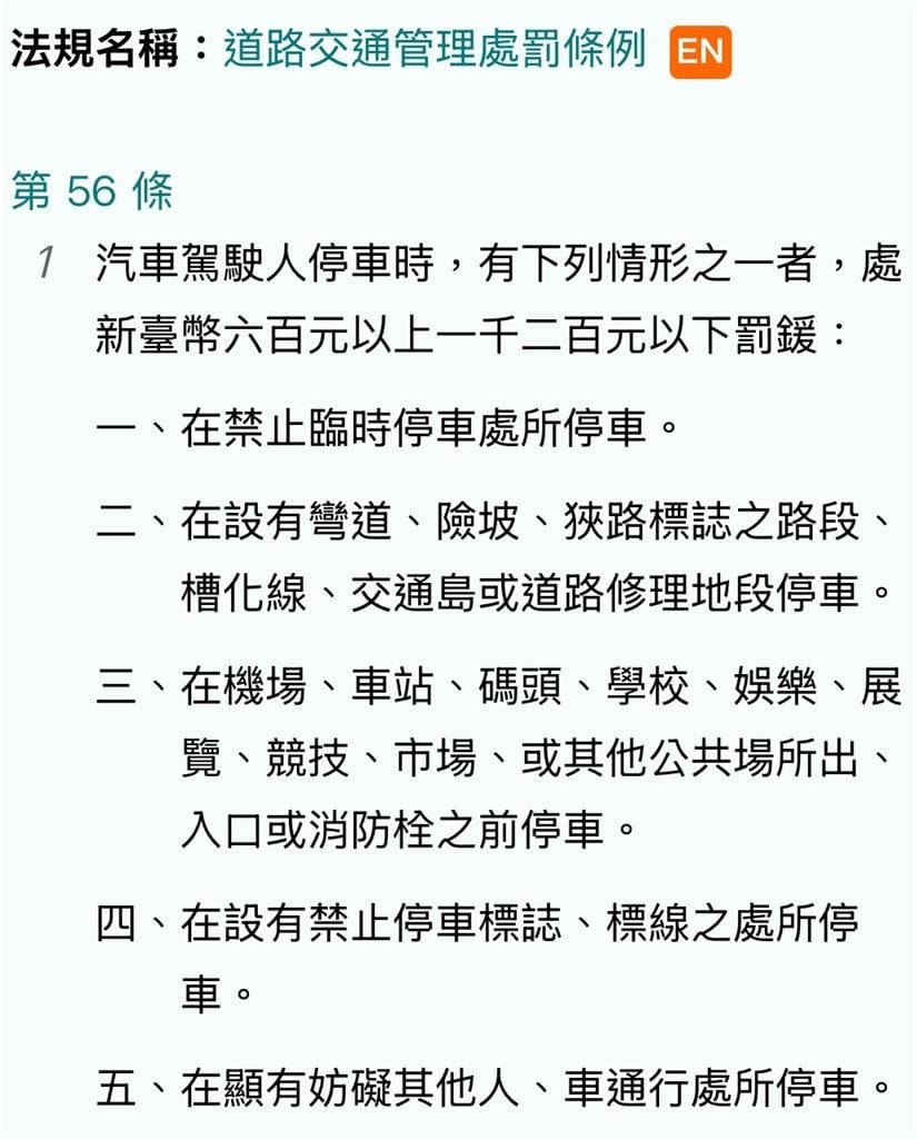 台中三寶違停「待轉區⭢停車格」遭罰！路人傻眼：旁邊就是駕訓班