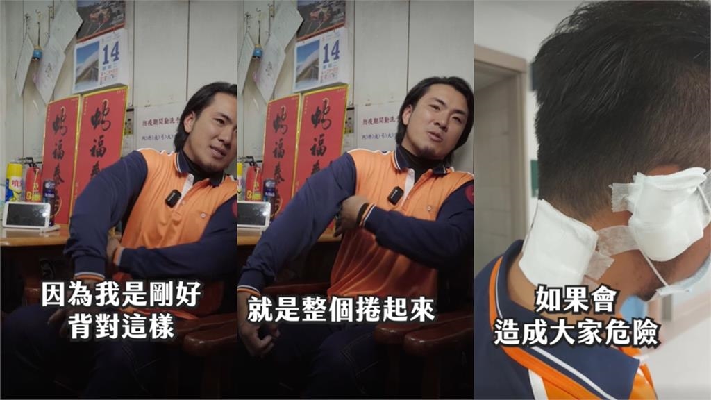 影/亂丟1物「垃圾車突爆炸」噴火光!清潔人員著火「皮膚燒到捲起」超驚悚