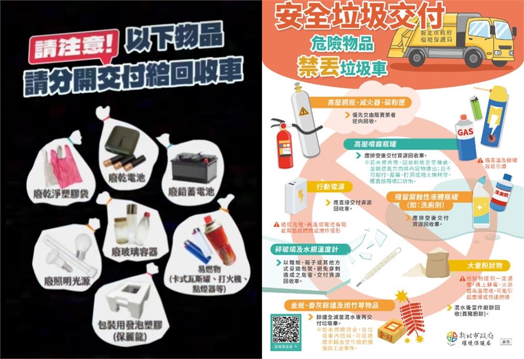 影/亂丟1物「垃圾車突爆炸」噴火光!清潔人員著火「皮膚燒到捲起」超驚悚