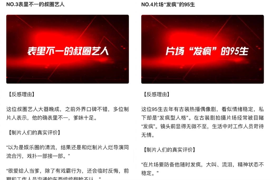 製作人不忍了…「9名黑榜藝人」名單全公開！這男星「片場發瘋」嚇壞女星